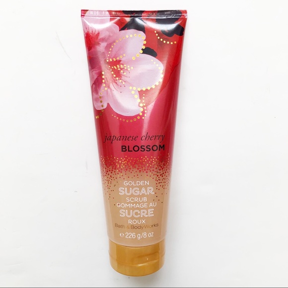 Bath & Body Works Japanese Cherry Blossom Golden Sugar Scrub 8 oz NWT - Picture 2 of 6